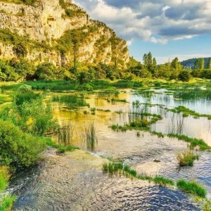 water, nature, river, landscape, reflection, croatia, krka river